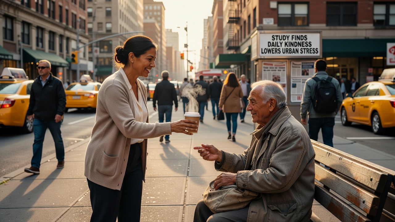 Study Finds Daily Kindness Lowers Urban Stress